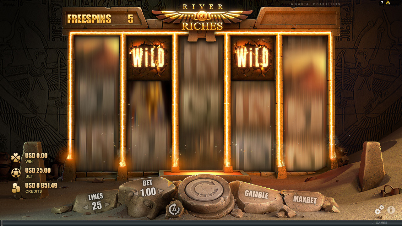 River of Riches™ video slot free spins screenshot