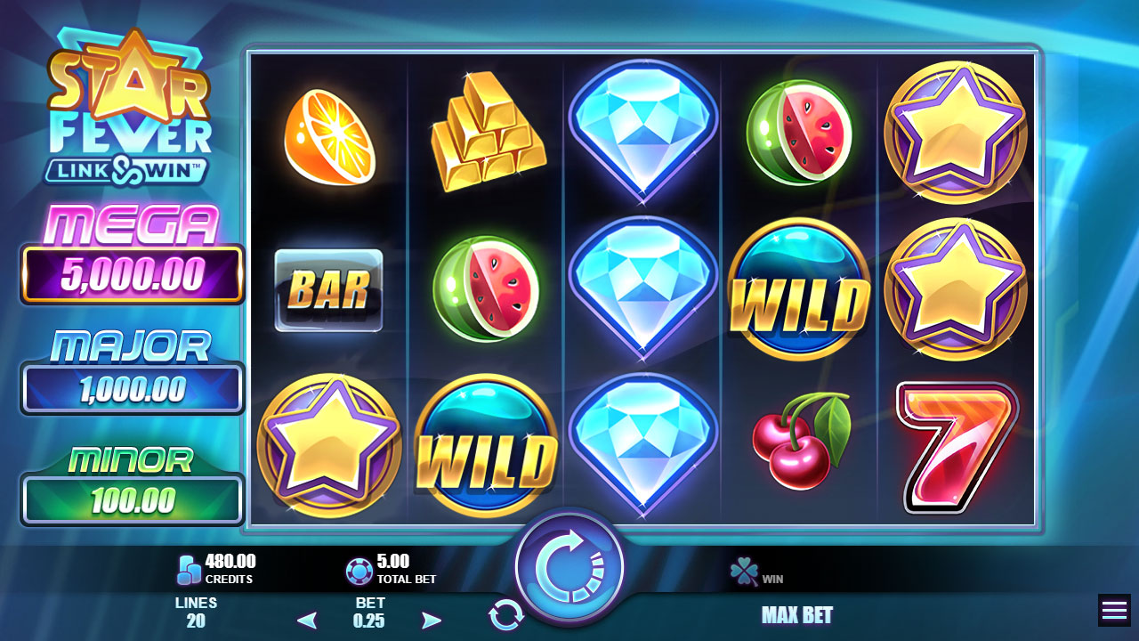 STAR FEVER LINK&WIN™ video slot base game screenshot