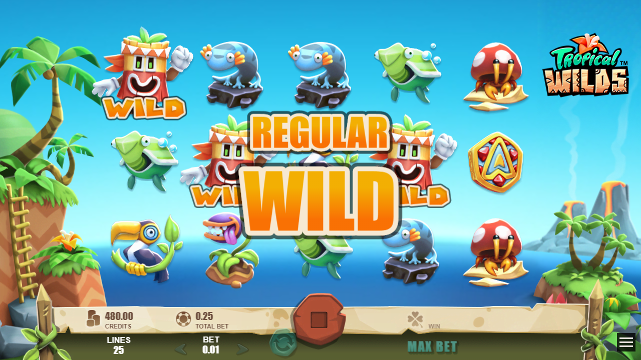 TROPICAL WILDS™ video slot Regular Wild screenshot