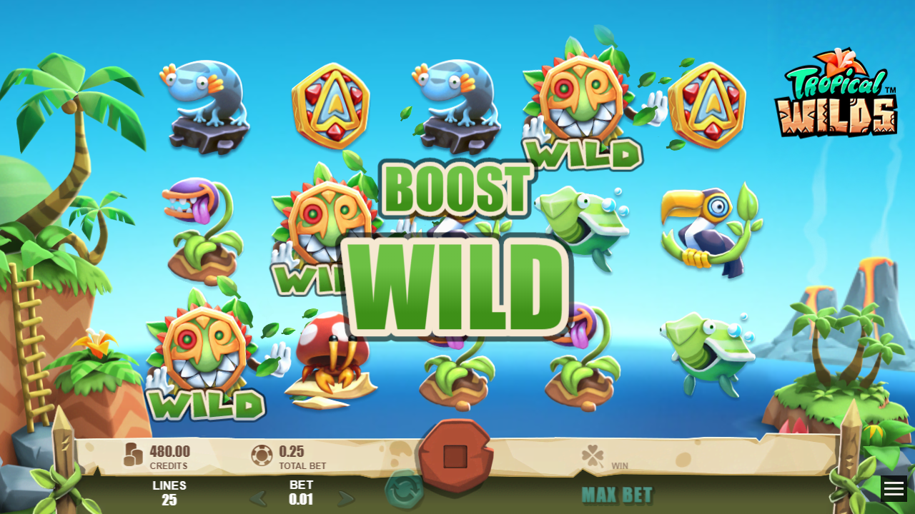 TROPICAL WILDS™ video slot Boost Wild screenshot