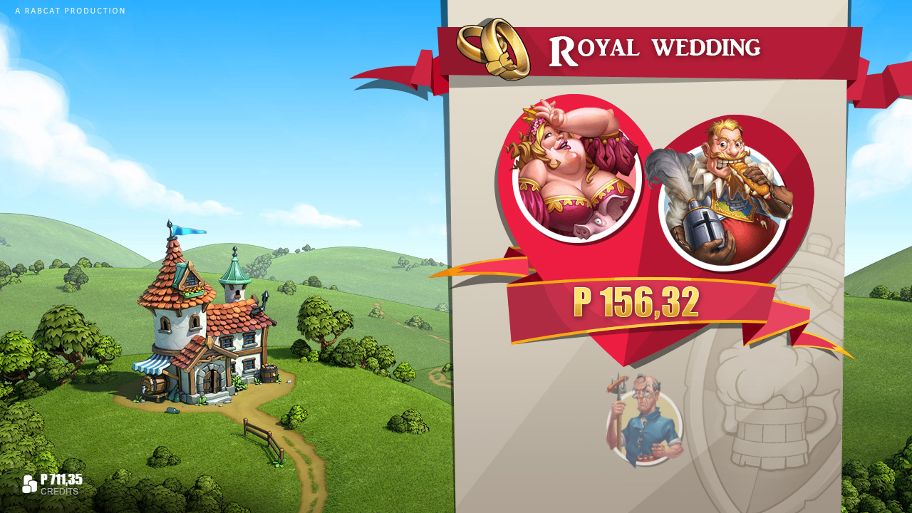 Castle Builder II™ video slot marriage screenshot