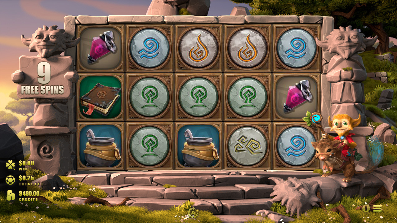 GNOME WOOD™ video slot free spins screenshot