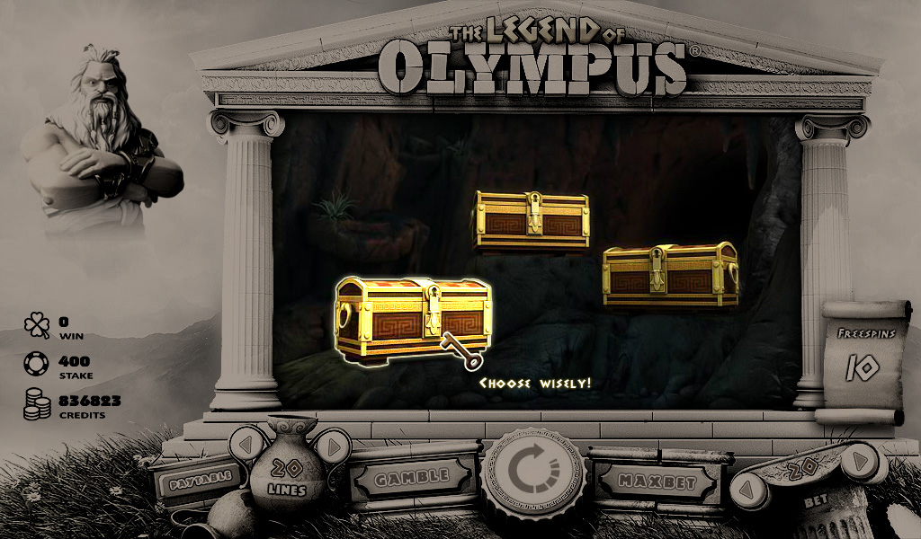 Legend of Olympus™ video slot gamble game screenshot