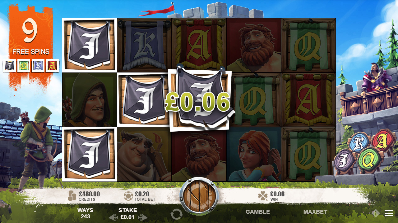 ROBIN OF SHERWOOD Online Slot™ video slot free spins screenshot