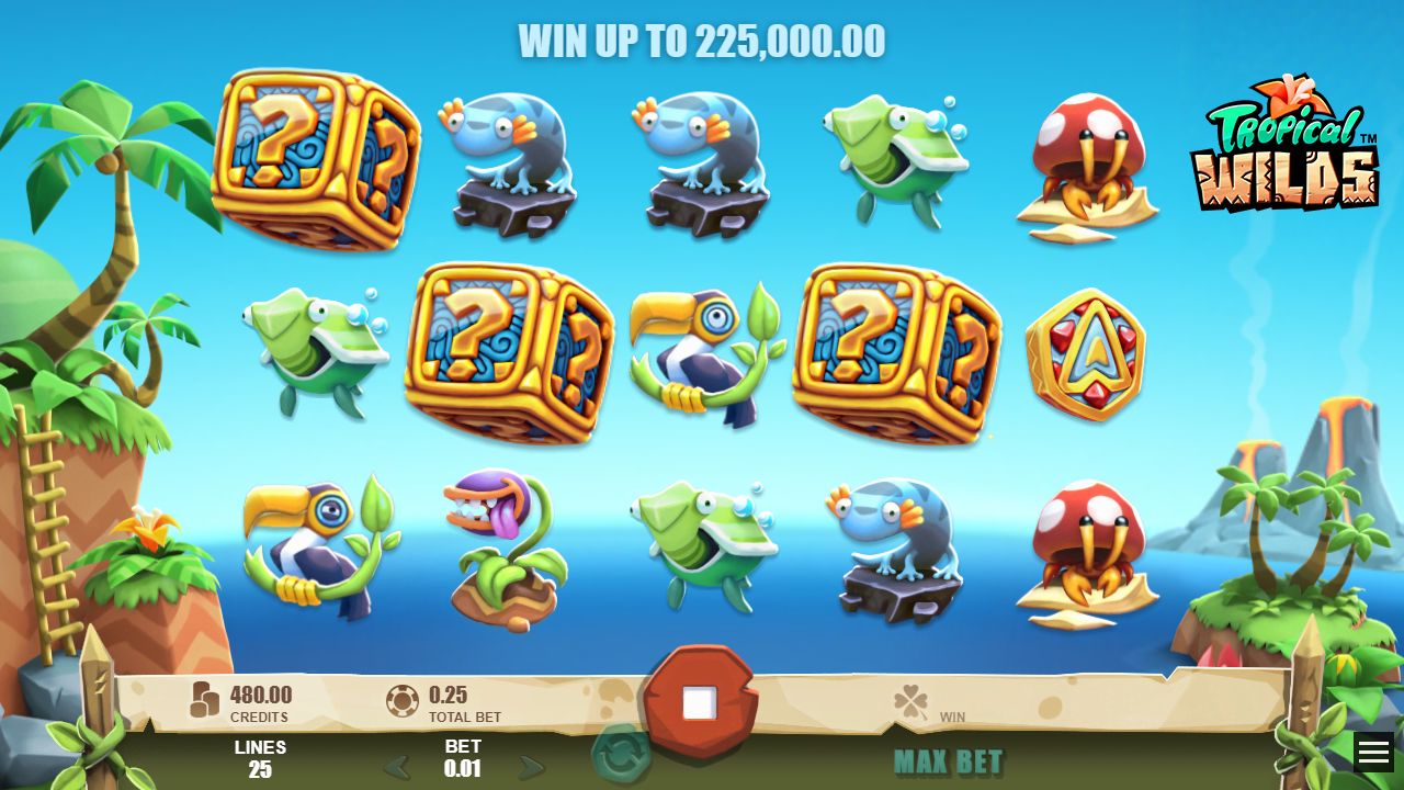 TROPICAL WILDS™ video slot Mystery Box Feature screenshot